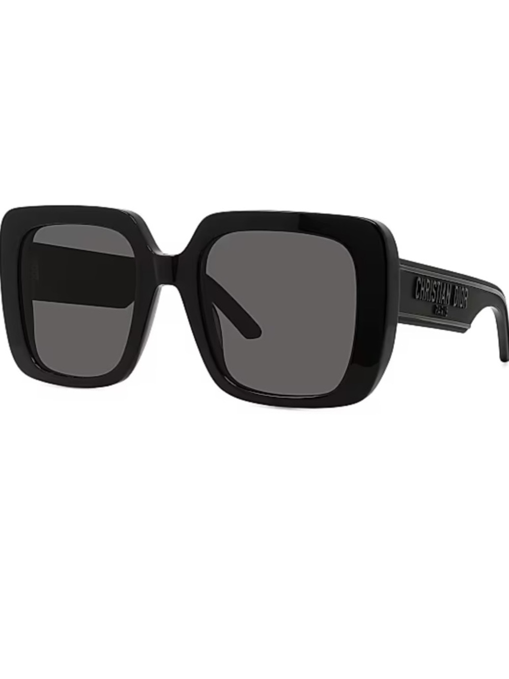 Dior Black Square Sunglasses with Dark Lenses